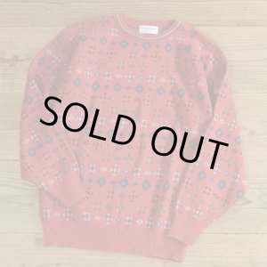 画像: Tricots St Raphael Native Pattern Cotton Knit Sweater