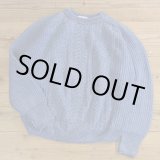 画像: WARREN SCOTT Indigo Knit Crew Neck Sweater 【X-Large】