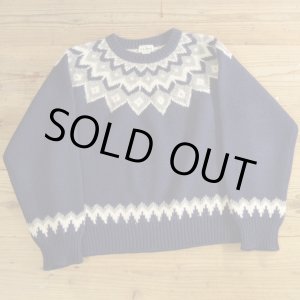 画像: L.L.Bean Wool Knit Nordic Sweater 【Large】