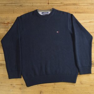 画像: TOMMY HILFIGER トミーヒルフィガー コットン ニット セーター 【Sサイズ】