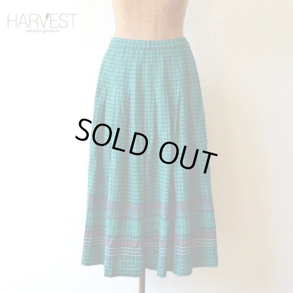 画像1: 70s Pendleton Wool Check Skirt 【レディース】 (1)