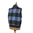 画像2: Woolrich ウールリッチ ショールカラー ブロックチェックベスト 【Lサイズ】 【レディース】 (2)