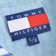 画像3: TOMMY HILFIGER トミーヒルフィガー リメイク シャツワンピース 7分袖 【約 Sサイズ】 【レディース】 【リメイク】 (3)