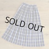 画像: David Brooks Cotton Check Long Skirt 【Ladys】