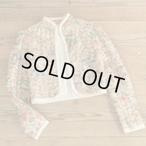 画像: GUNNE SAX Flower Pattern Quilting Short Jacket 【Ladys】