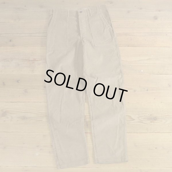 画像1: Corduroy Baker Pants Dead Stock MADE IN USA 【W33】 (1)