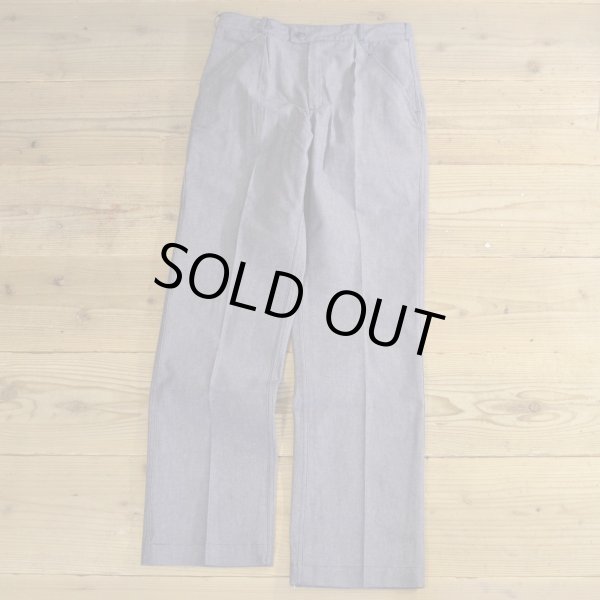 画像1: French Military Denim Trousers Dead Stock 【W32】 (1)