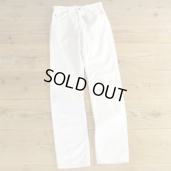 画像1: Lee 200 White Denim Pants MADE IN USA Dead Stock 【W28】 (1)