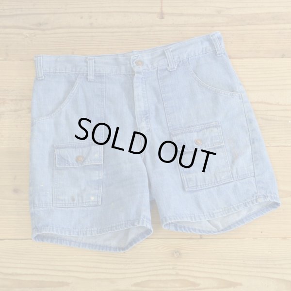 画像1: 70s Sears Denim Bush Short Pants 【W33】 (1)