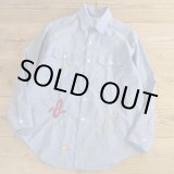 画像: 70s BIG MAC Embroidery Chambray Shirts 【Large】