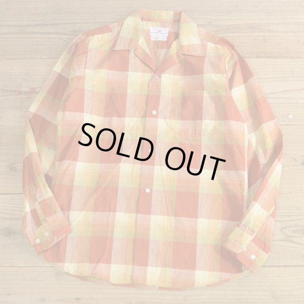 画像1: 60-70s FRUIT OF THE LOOM Check Shirts MADE IN USA Dead Stock 【Medium】 (1)