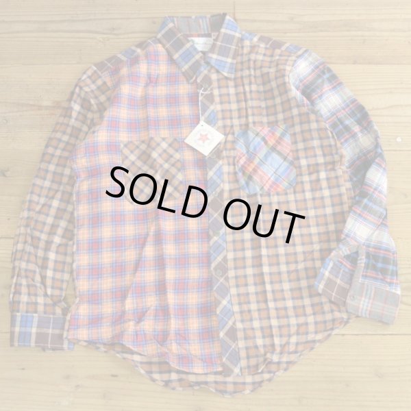 画像2: Wood Haven Crazy Pattern Flannel Shirts MADE IN USA Dead Stock 【Large】 (2)