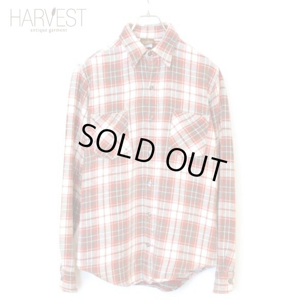 画像1: 70-80s Sears Heavy Flannel Check Shirts (1)