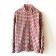 画像2: Unknown Old Print Flannel Shirts (2)