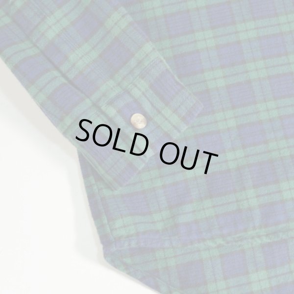 画像6: LEE VALLEY フランネルチェック スタンドカラーシャツ 【Lサイズ】 (6)