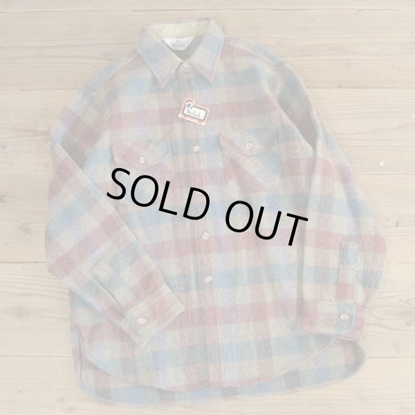 画像1: 70s Woolrich Wool Flannel Shirts Dead Stock (1)