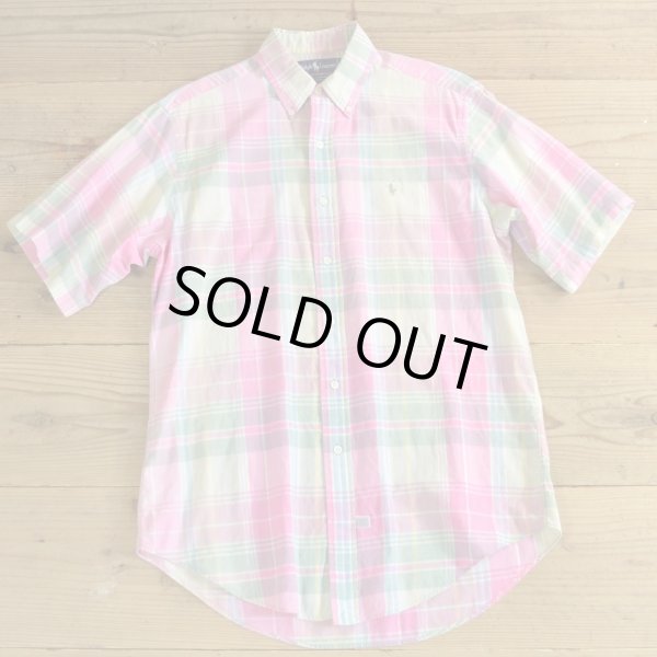 画像1: Ralph Lauren Check B.D Shirts (1)