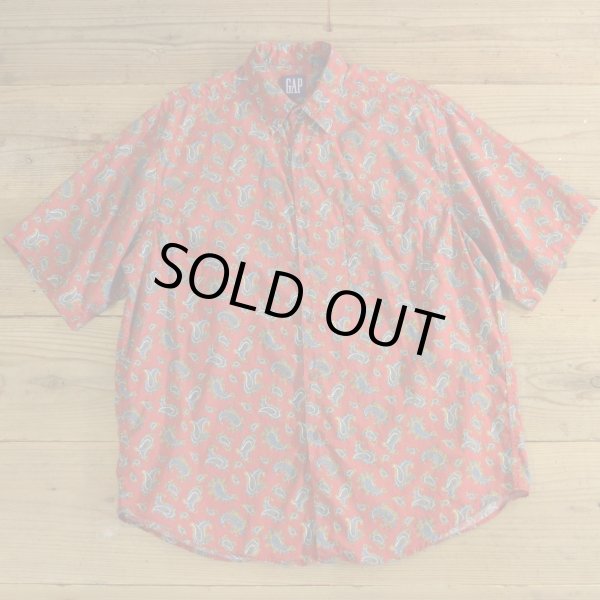 画像1: 90s GAP Paisley Pattern Shirts (1)