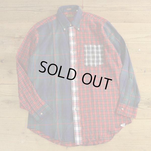 画像1: CLEVE Crazy Pattern Flannel Shirts MADE IN USA 【Medium】 (1)