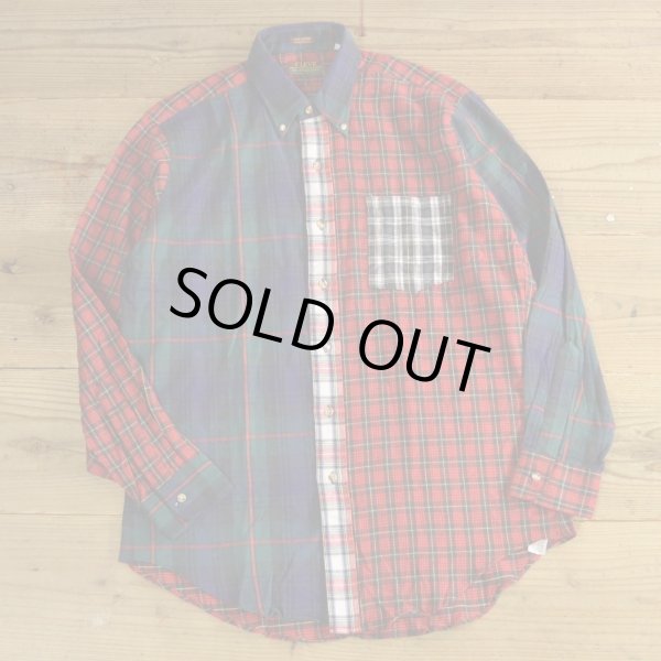 画像1: CLEVE Crazy Pattern Flannel Shirts MADE IN USA 【Medium】 (1)