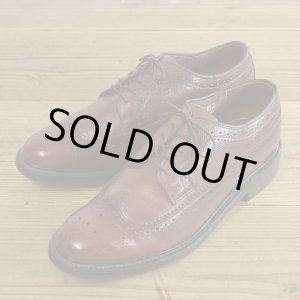 画像: 80s Sears Long Wing Tip Leather Shoes