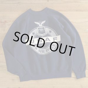 画像: 80s ARTEX US AIR FORCE Print Sweat MADE IN USA 【Large】