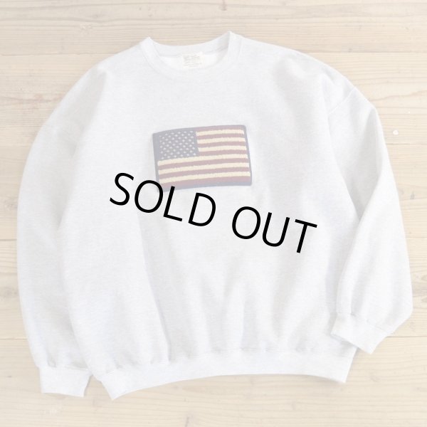 画像1: American Clothing Co Stars and Stripes Sweat MADE IN USA 【X-Large】 (1)