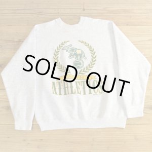 画像: 80年代 ARTEX MLB OAKLAND ATHLETICS プリント スウェット USA製 【Lサイズ】