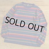 画像: LANDS`END Multi Border Long T-Shirts MADE IN USA 【Large】