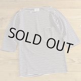 画像: 60-70s Manhattan Border Boat Neck Cutsew MADE IN USA 【Small】