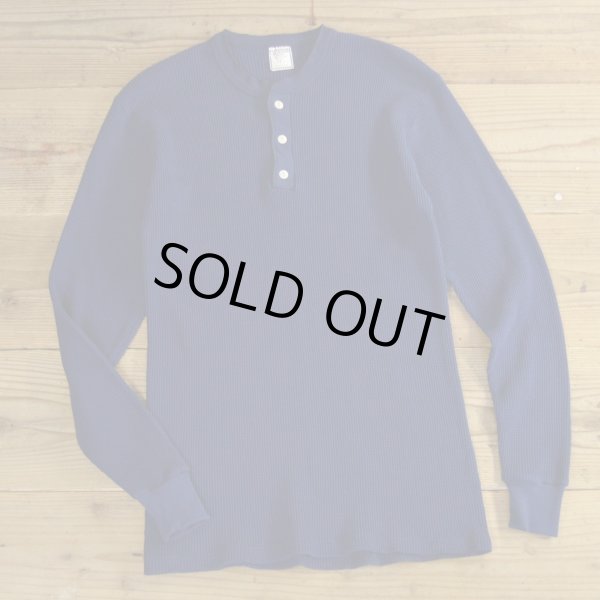 画像1: OLD FASHION Henry Neck Thermal Long MADE IN USA Dead Stock 【Large】 (1)