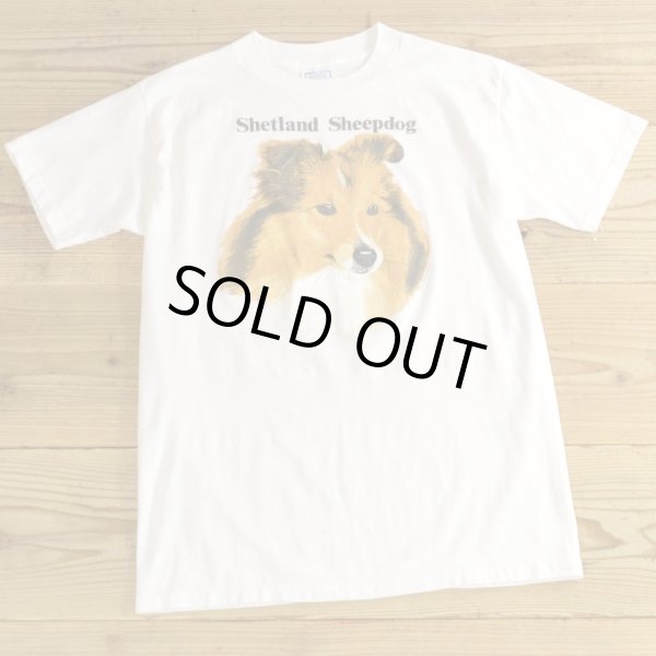 画像1: Shetland Sheepdog プリント Tシャツ USA製 【Lサイズ】 (1)