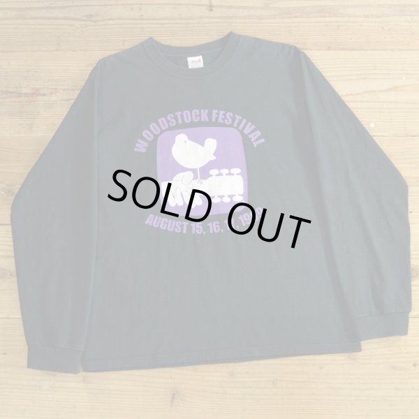 画像1: WOODSTOCK FESTIVAL ウッドストックフェスティバル ロング Tシャツ 【Mサイズ】 (1)