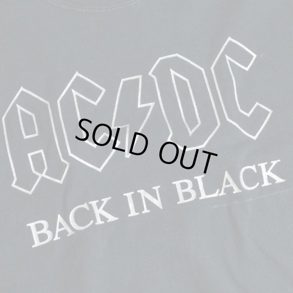 画像5: AC DC BACK IN BLACK ロックTシャツ 【約 Lサイズ】 (5)