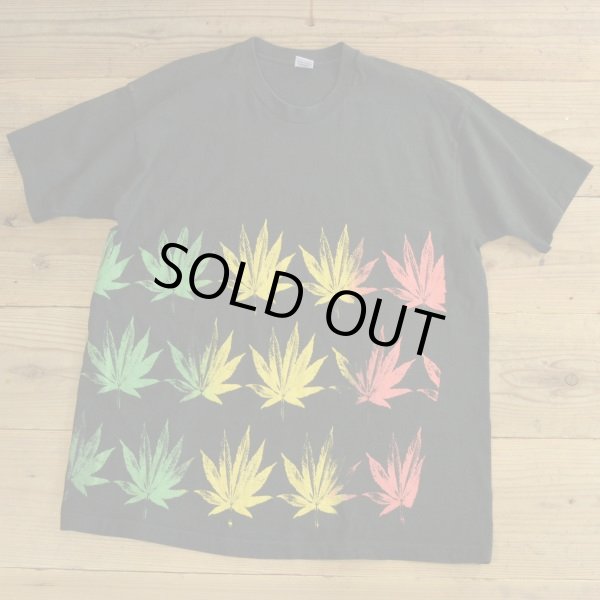 画像1: FRUIT OF THE LOOM Marijuana Print T-Shirts (1)