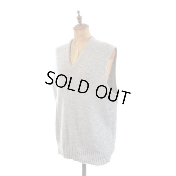 画像1: ROBERT BRUCE ロバートブルース カラーネップ Vネック ニットベスト 【Lサイズ】 (1)