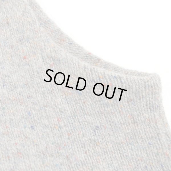 画像4: ROBERT BRUCE ロバートブルース カラーネップ Vネック ニットベスト 【Lサイズ】 (4)