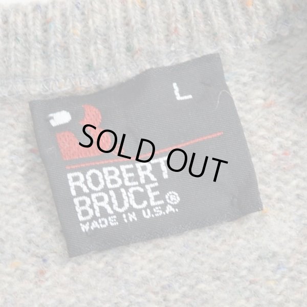 画像3: ROBERT BRUCE ロバートブルース カラーネップ Vネック ニットベスト 【Lサイズ】 (3)