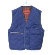 画像3: Eddie Bauer Wool Check × Quilting Reversivle Vest (3)