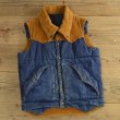 画像1: Denim×Corduroy Reversivle Down Vest (1)