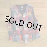 画像: 90s GAP Patchwork Denim Vest 【Medium】