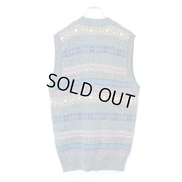 画像2: Eddie Bauer Wool Pattern Knit Vest (2)