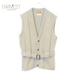 画像1: 70s GARY REED Old Wool Knit Vest with Belt (1)