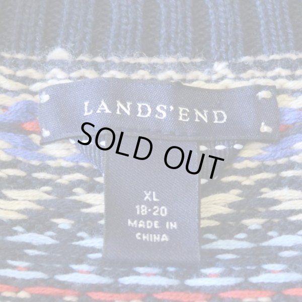 画像3: LAND`S END Cotton Knit Jacquard Vest (3)