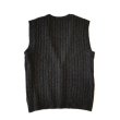 画像2: LAND`S END Shetland Wool Nep Knit Vest (2)