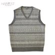 画像1: J.CREW Pattern Wool Knit Vest (1)