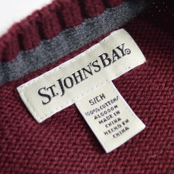 画像3: St JHON`S BAY セントジョンズベイ コットンニット クルーネック セーター 【Sサイズ】 (3)