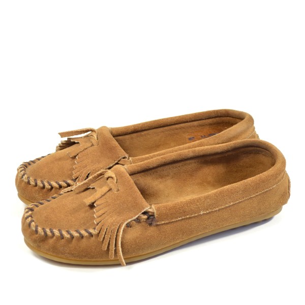 Minnetonka レディースモカシン 茶スエード US7.0=24.0cm