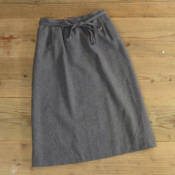 画像1: CHAUS Wool Rap Skirt 【Ladys】 (1)