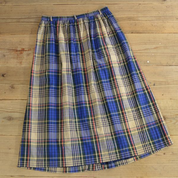 画像2: Talbots Cotton Check Long Skirt 【Ladys】 (2)